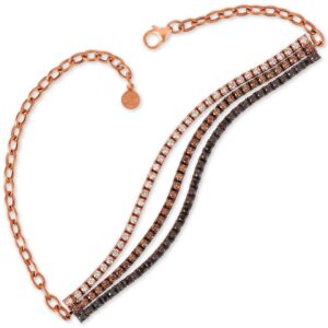 rose gold cognac diamond bracelet