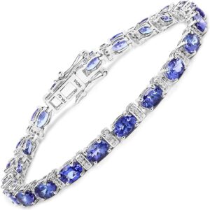 white gold bracelet with tanzanite & diamonds
